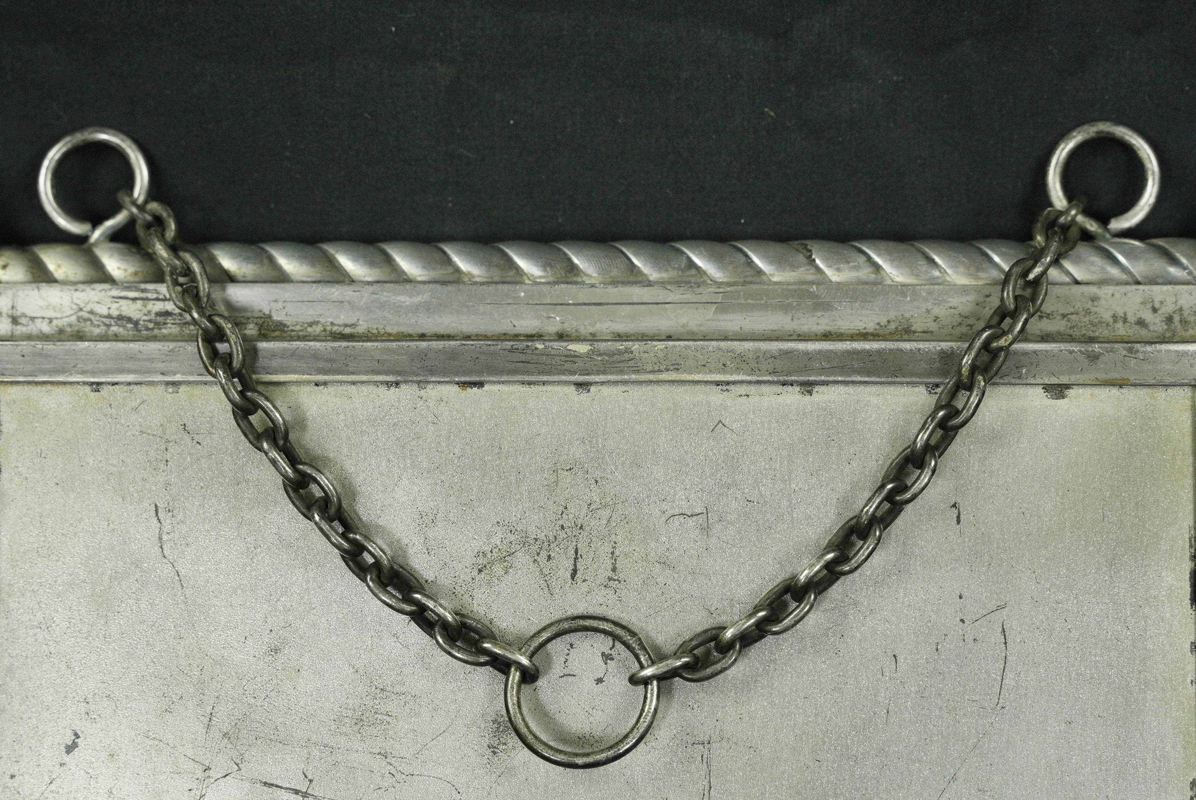 Antike Derby Silver Co. Silver Tri-Fold Rasierspiegel im Angebot 9
