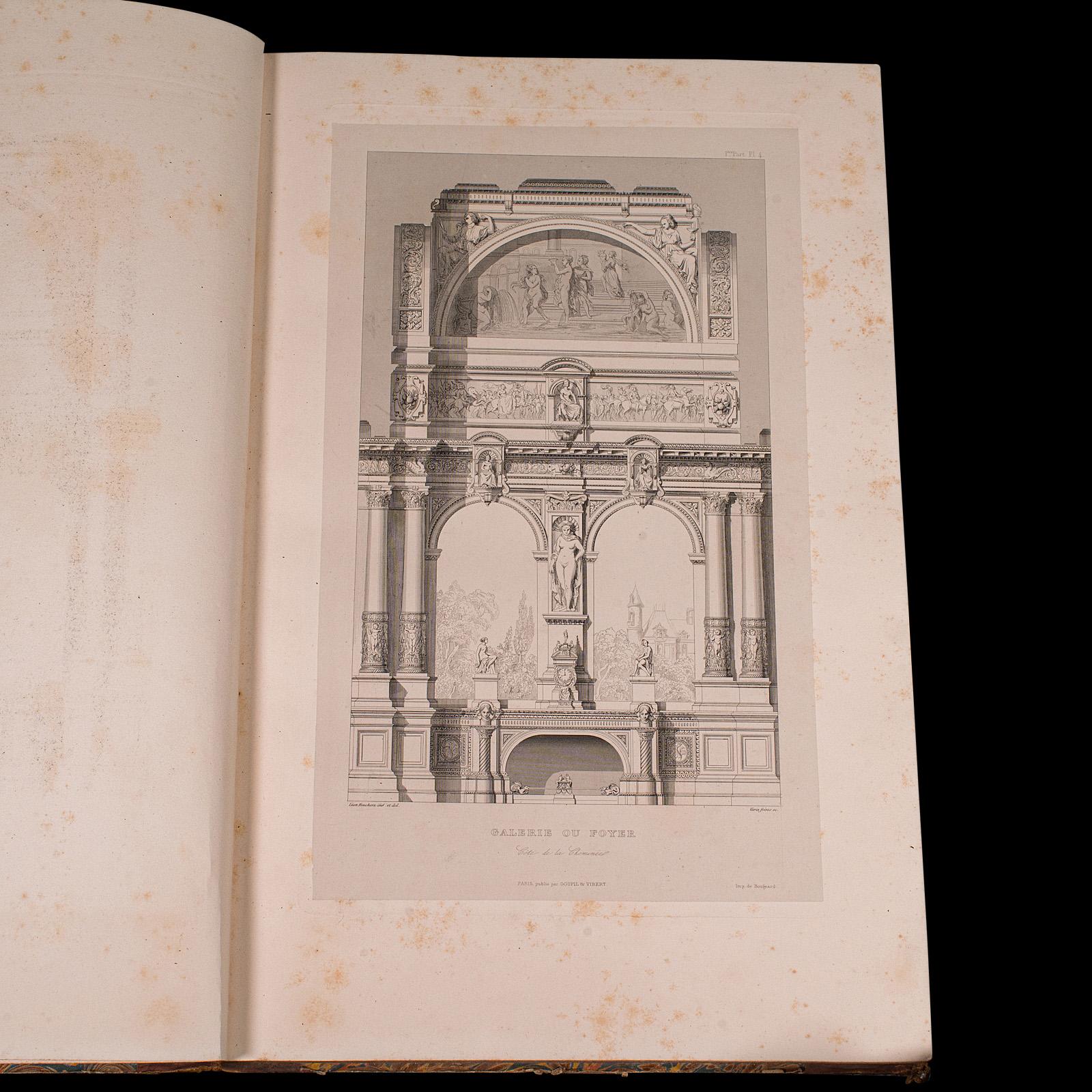 Antique Design Catalogue, Art Industriel, French, Architecture Folio, Victorian In Good Condition In Hele, Devon, GB
