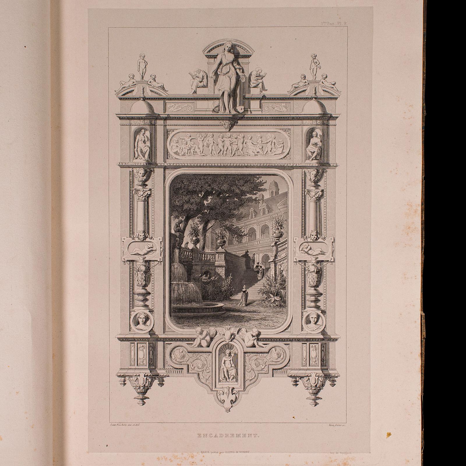 Paper Antique Design Catalogue, Art Industriel, French, Architecture Folio, Victorian