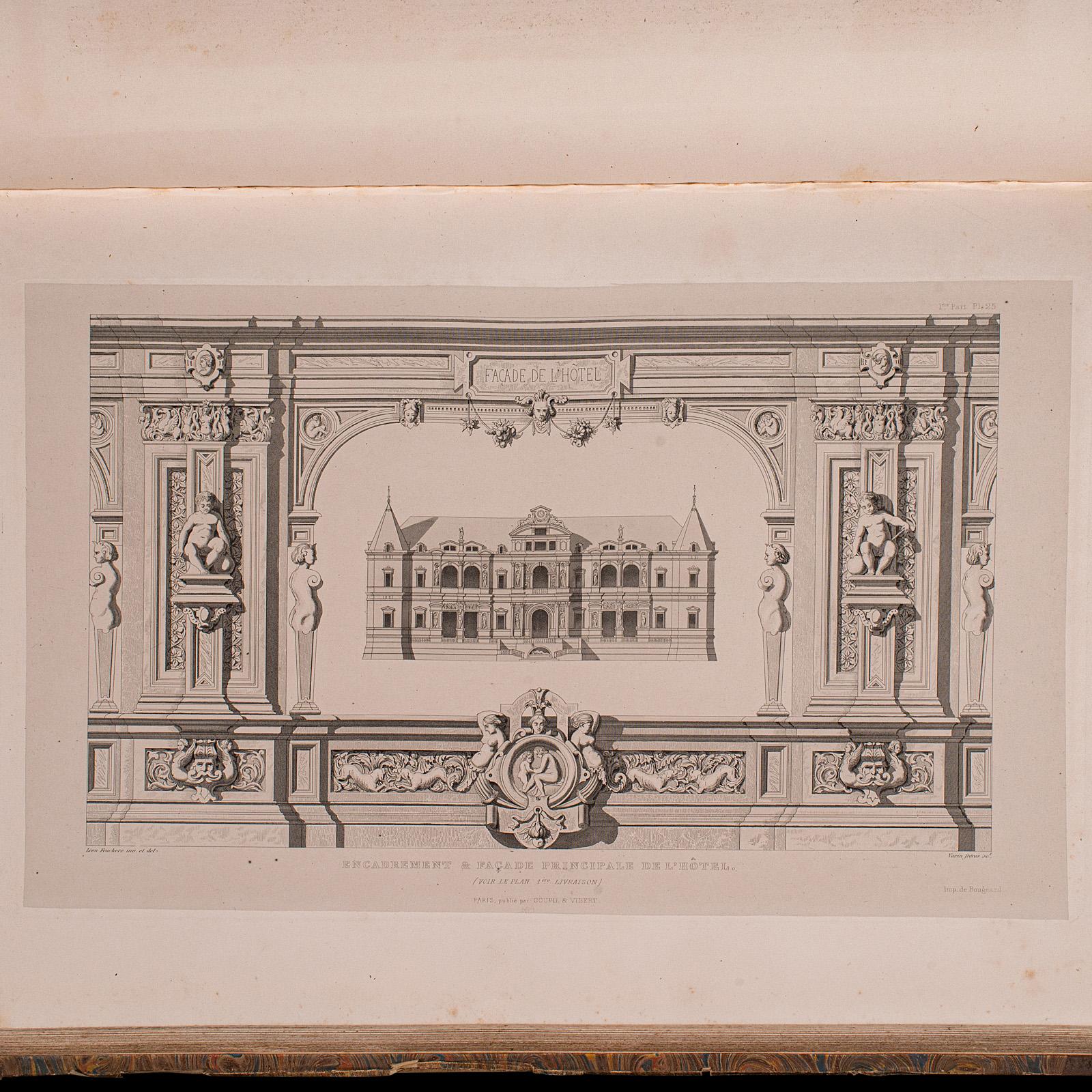 Antique Design Catalogue, Art Industriel, French, Architecture Folio, Victorian 2