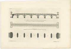 Antique Design for a New Bridge Across the Thames at Westminster, London, 1725