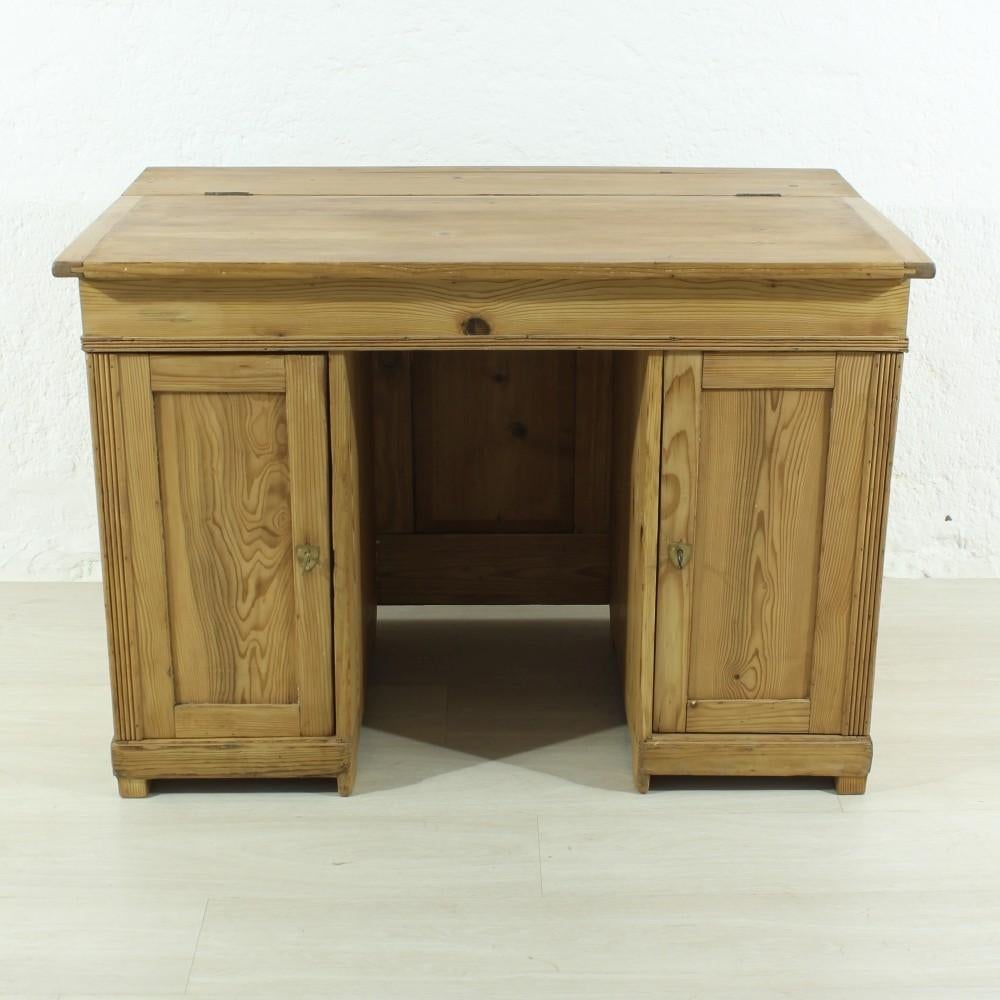 This solid spruce and fir desk features three beech drawers.