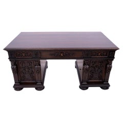Bureau antique de la fin du XIXe siècle, Europe de l'Ouest.