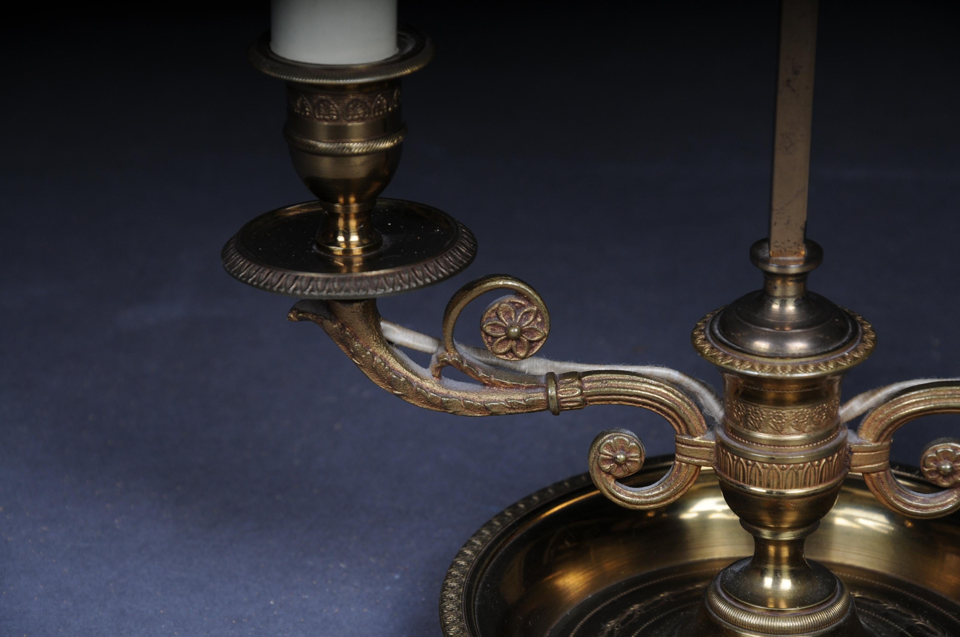 Antique Desk Lamp / Table Lamp Empire circa 1900, Gold-Plated Bronze 1
