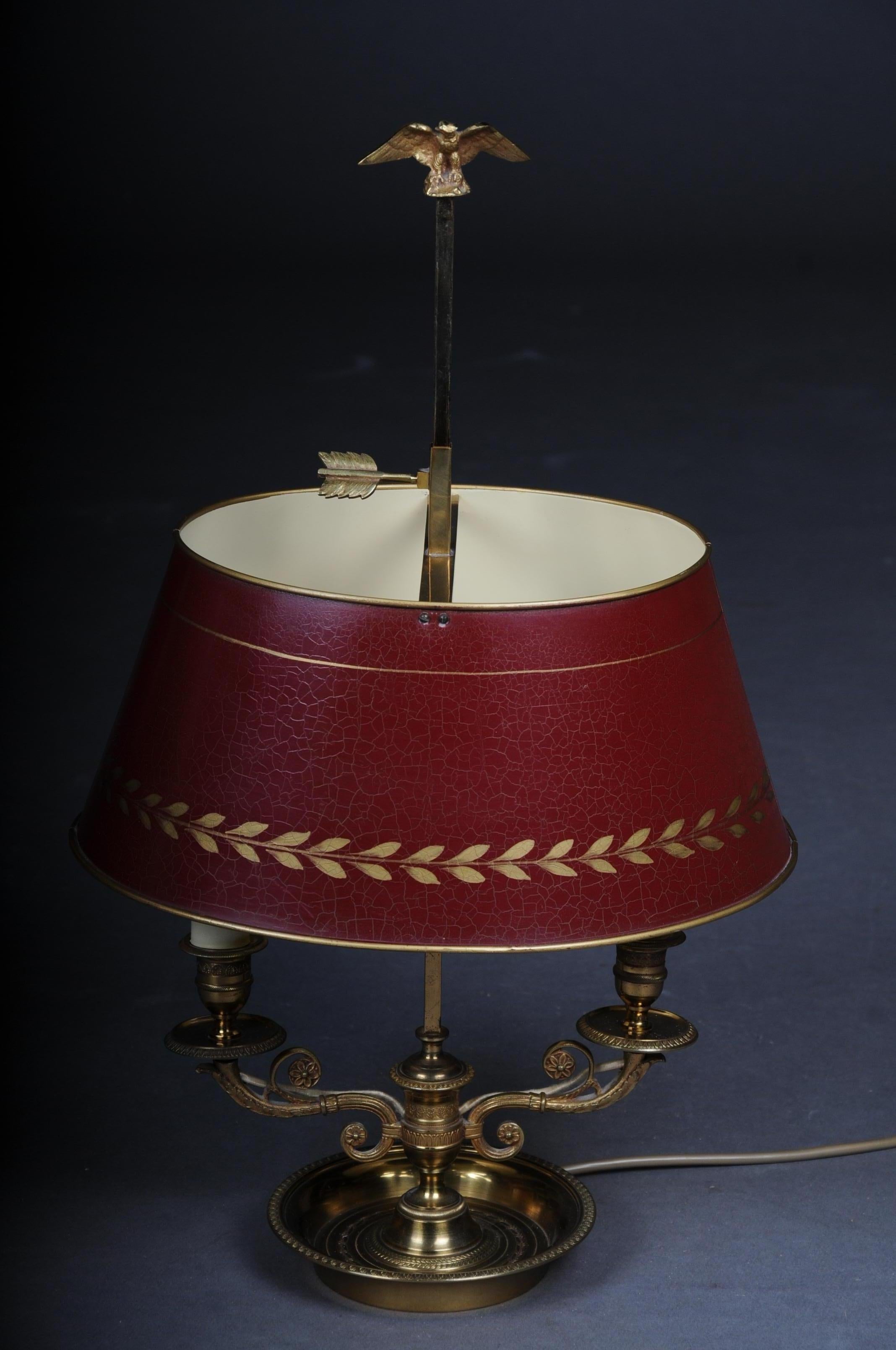 Antique Desk Lamp / Table Lamp Empire circa 1900, Gold-Plated Bronze 7