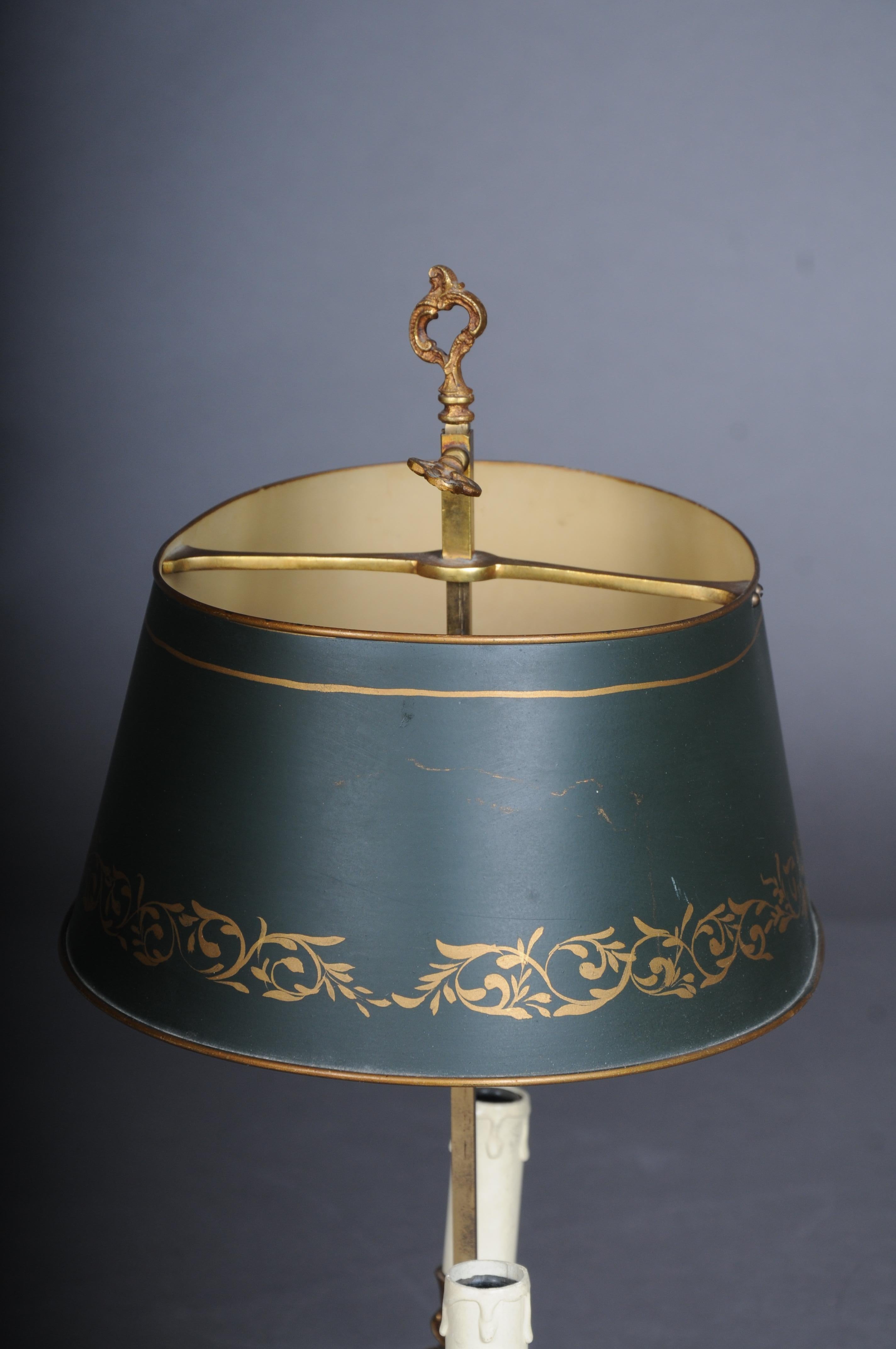 Lampe de bureau d'antiquités Empire vers 1900, bronze plaqué or en vente 1