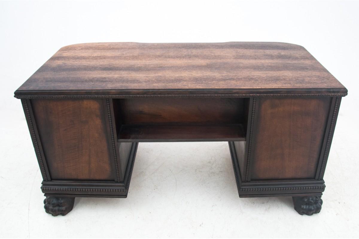 Antique Desk on Lion Legs from Interwar Period, Northen Europe, circa 1920 7