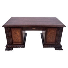 Antique Desk on Lion Legs, Western Europe, Around 1910, After Renovation