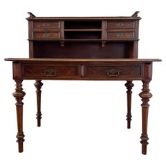 Antique desk  Wilhelminian style  Walnut