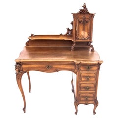 Antique desk with extension, late 19th century, Northern Europe.