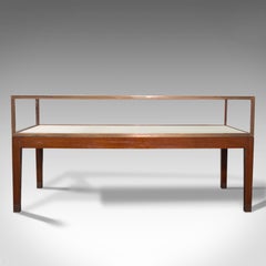 Antique Desktop Showcase, English, Bronze, Mahogany, Display Cabinet, Edwardian