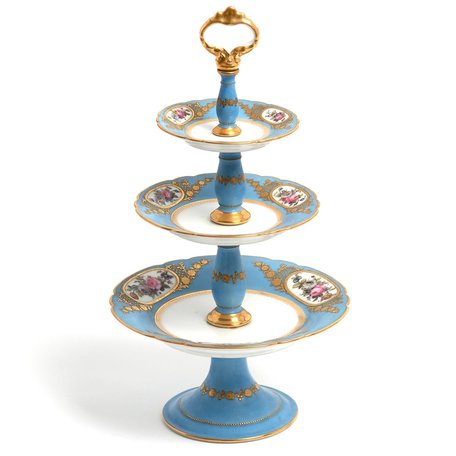 Juego de postre antiguo de Françiois Rousseau París c1840s en venta 4