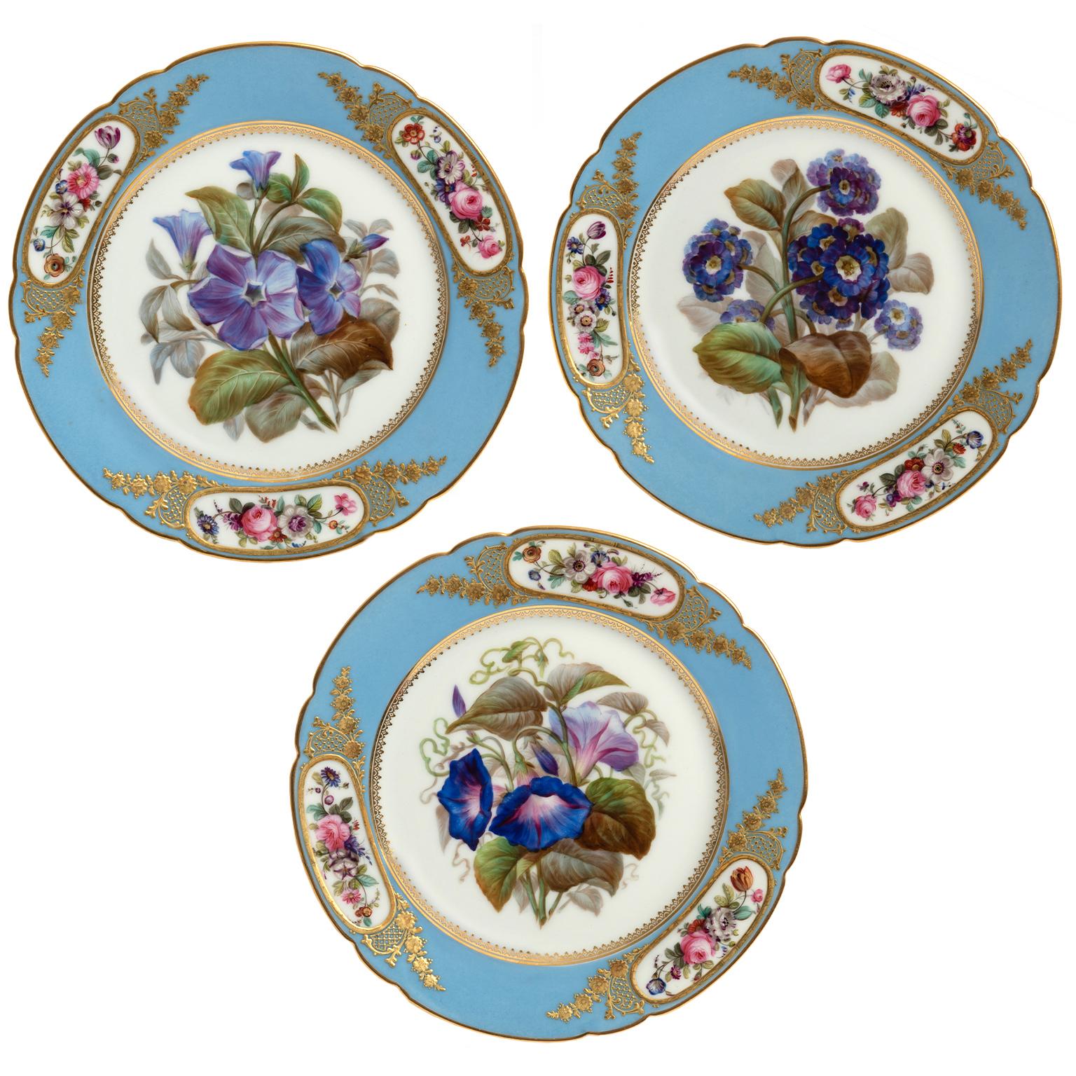 Juego de postre antiguo de Françiois Rousseau París c1840s en venta 3