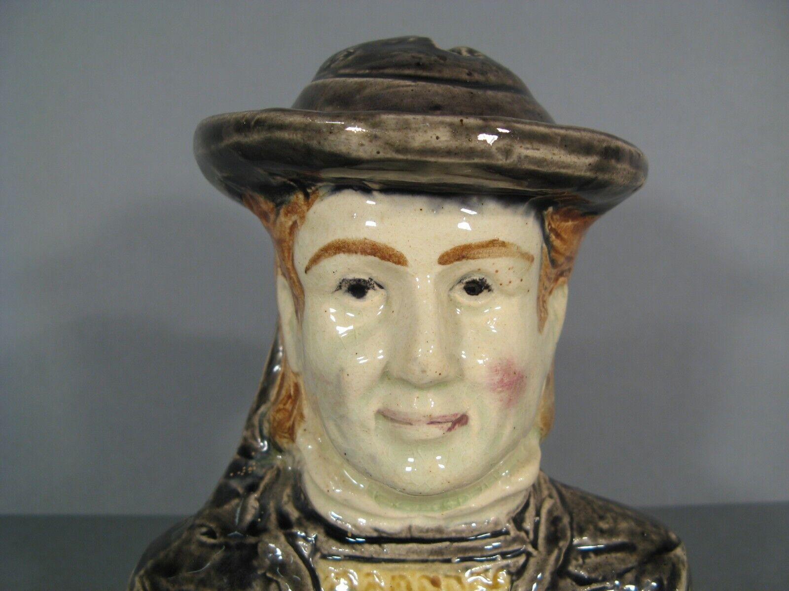 Antique Desvres Faïence Piggy Bank Bust of Breton by Francis Masse - 1Y171 1