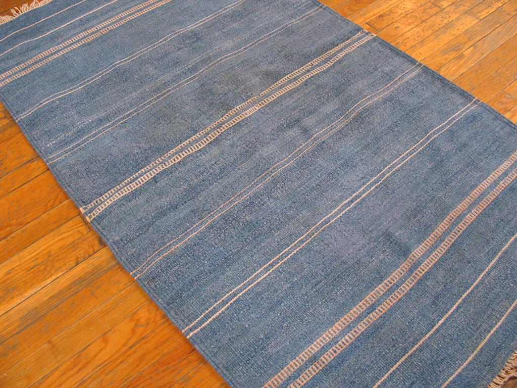 Antique Dhurrie Indian Rug In Good Condition In New York, NY