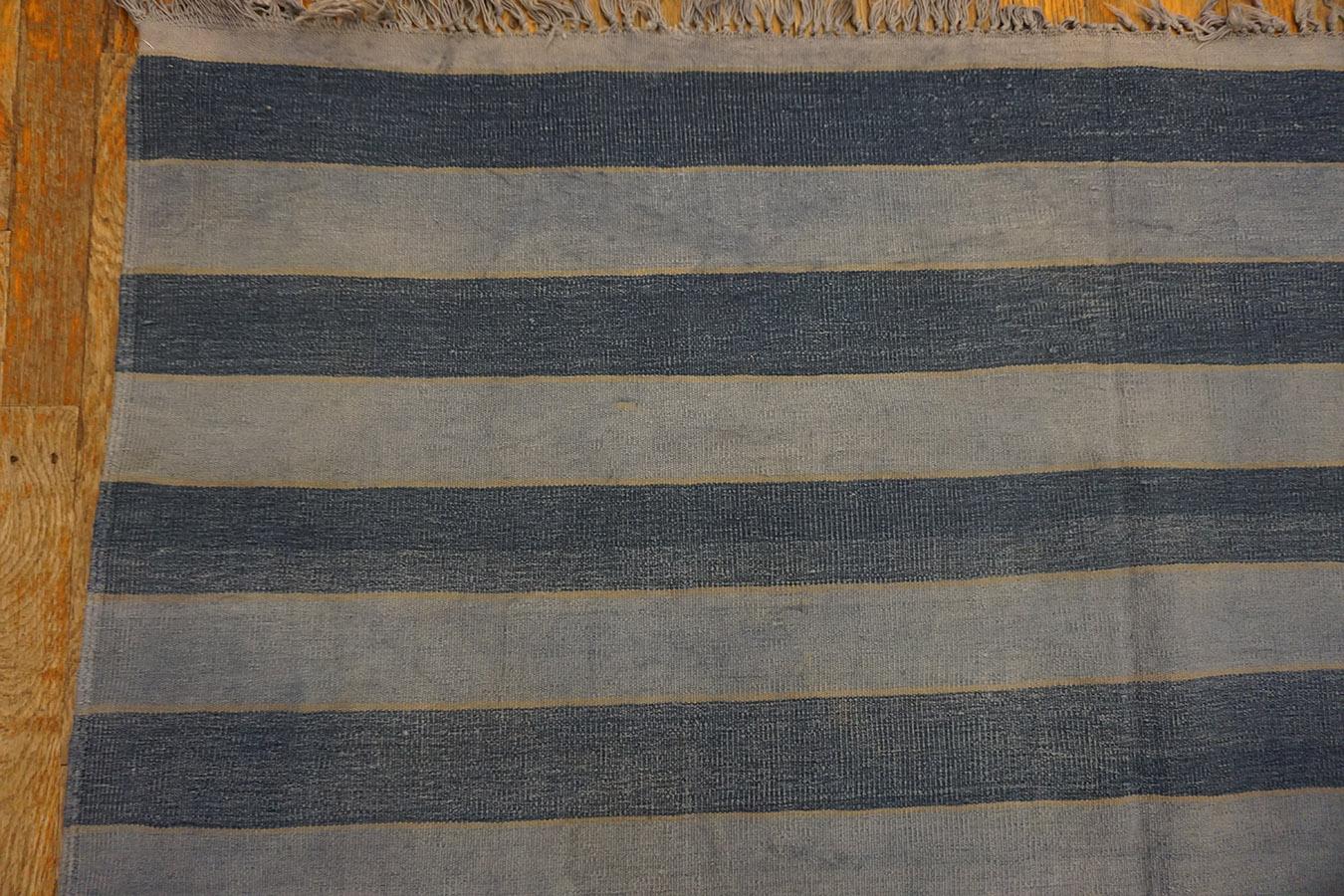 Indischer Dhurrie-Teppich aus Baumwolle des frühen 20. Jahrhunderts ( 9'10'' x 14'10