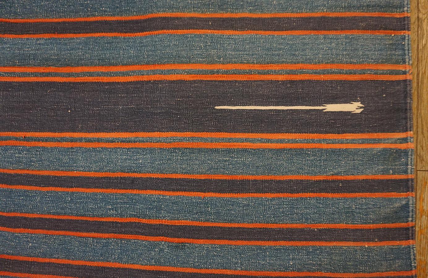 1930er Jahre Indische Baumwolle Dhurrie Teppich ( 5'3