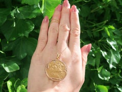 Antique Diamond and 21k Yellow Gold Locket