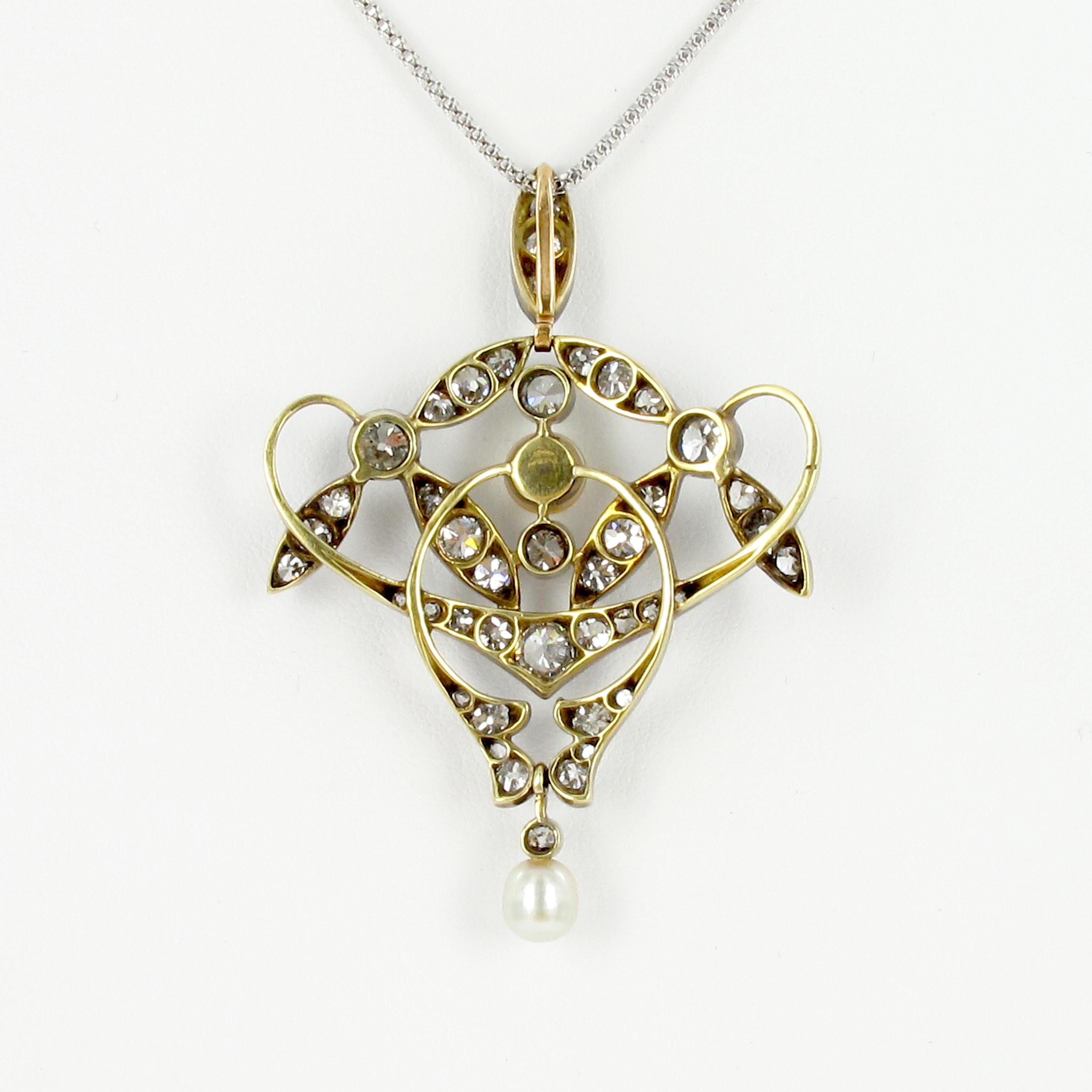 antique diamond pendant