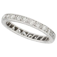 Antique Diamond and Palladium Full Eternity Ring