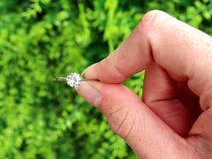 Antiker Solitär-Verlobungsring aus Diamant und Platin, um 1930