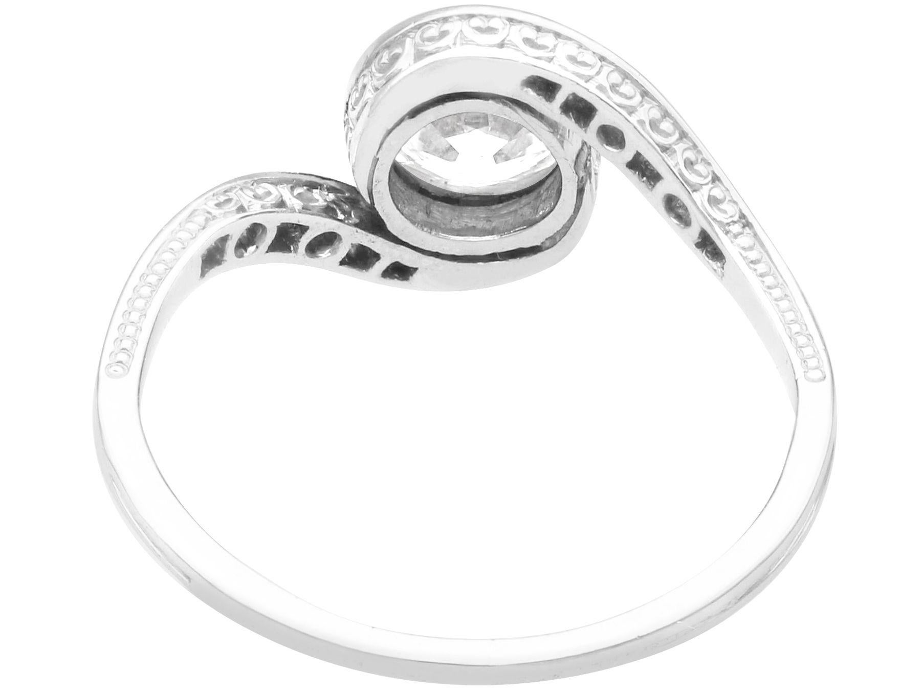 Antiker 1910er Diamant und Platin Solitär Ring im Zustand „Hervorragend“ im Angebot in Jesmond, Newcastle Upon Tyne