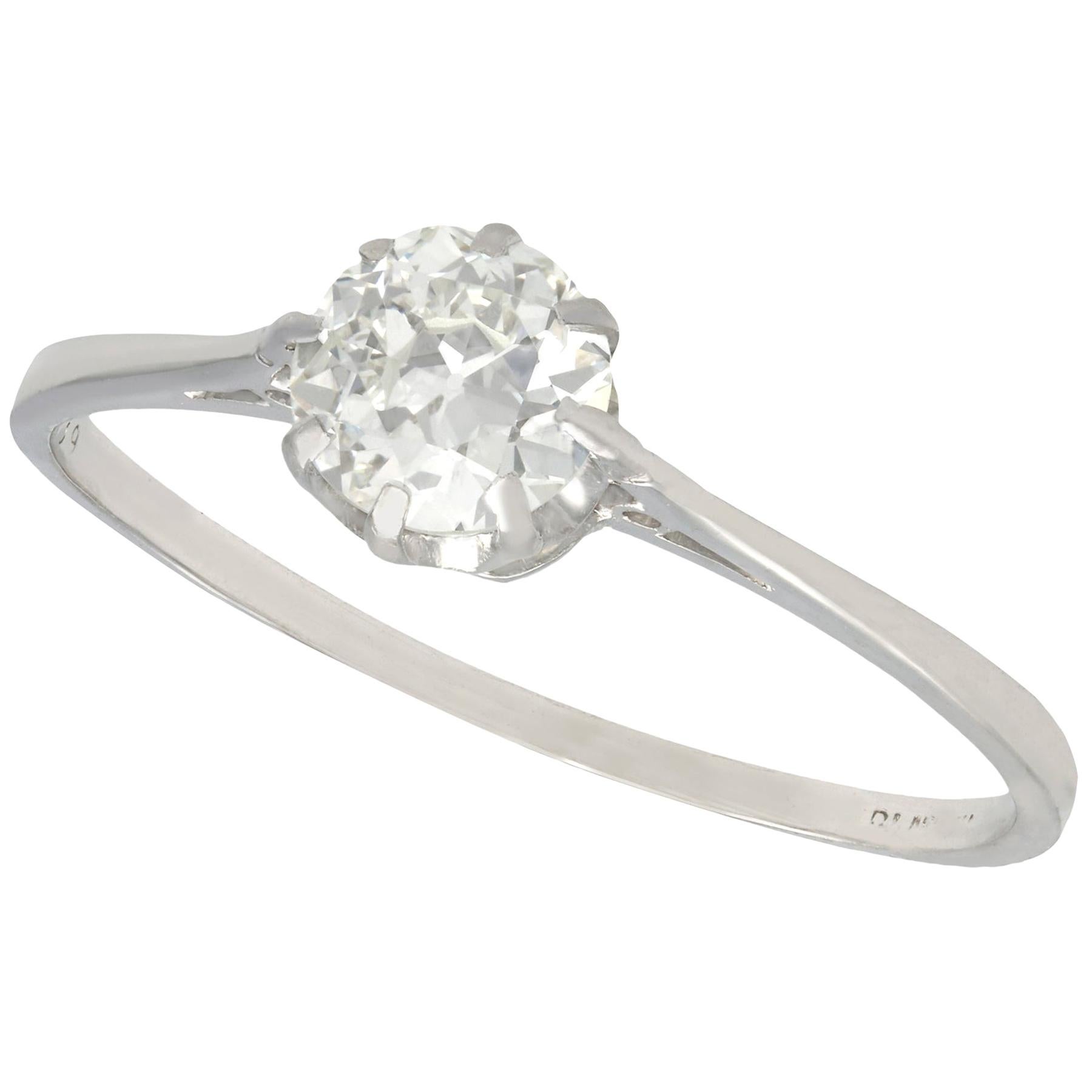 Antique Edwardian Diamond Solitaire Engagement Ring, circa 1915 For ...