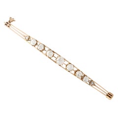 Antique Diamond and Rose Gold Bangle, Circa 1890