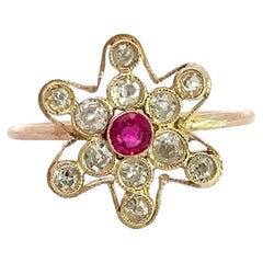Antique Diamond and Ruby Ring