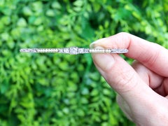 Antique Diamond and Seed Pearl White Gold Bar Brooch