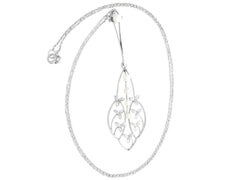 Antique Diamond and Seed Pearl Yellow Gold Necklace, Circa 1930