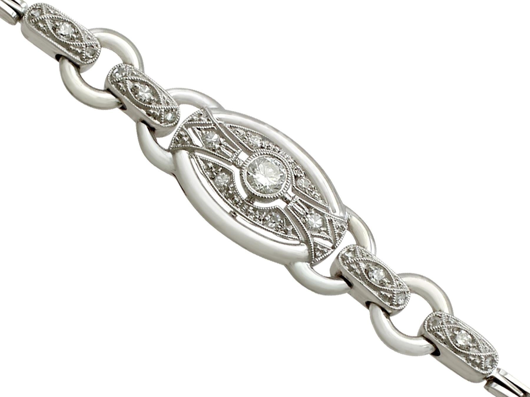 Antique Diamond and White Gold Bracelet, circa 1930 3