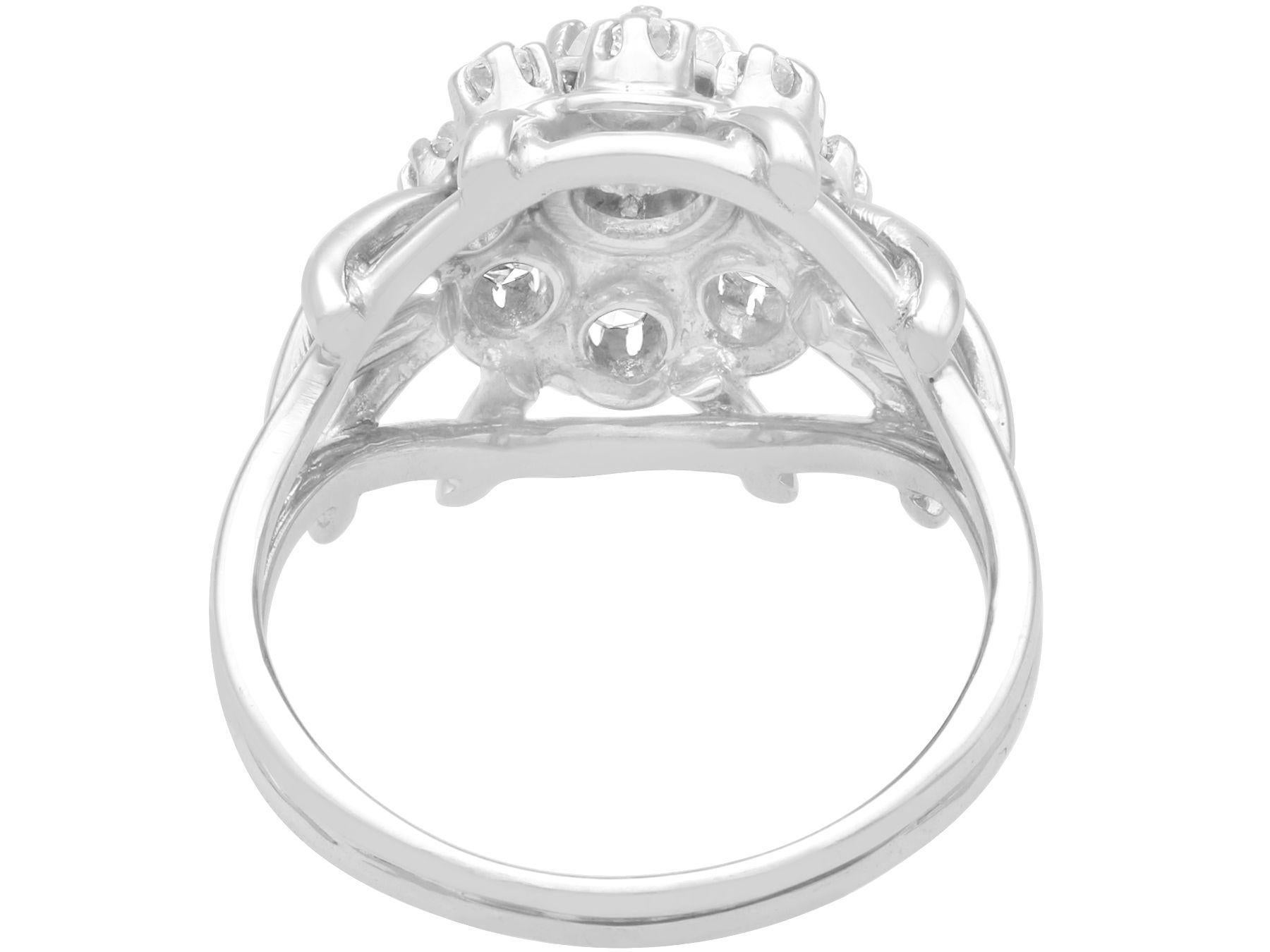 cluster diamond ring vintage