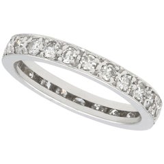 1930s Antique Diamond and White Gold Full Eternity Ring