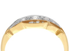Antique Diamond Ring in Yellow and White Gold