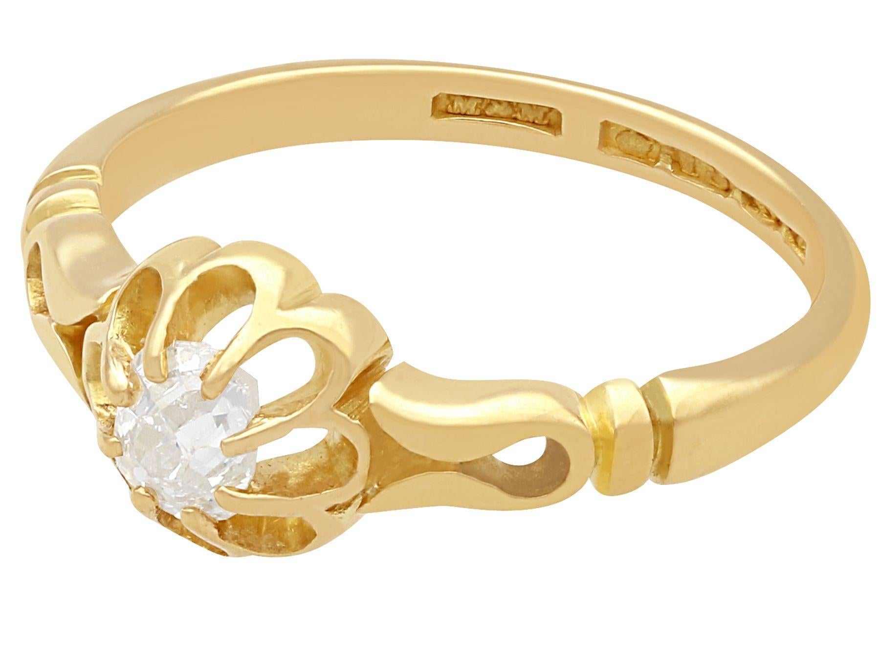 yellow gold solitaire rings