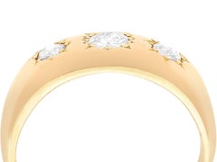 Antiker Trilogie-Ring aus Diamant und Gelbgold, um 1910