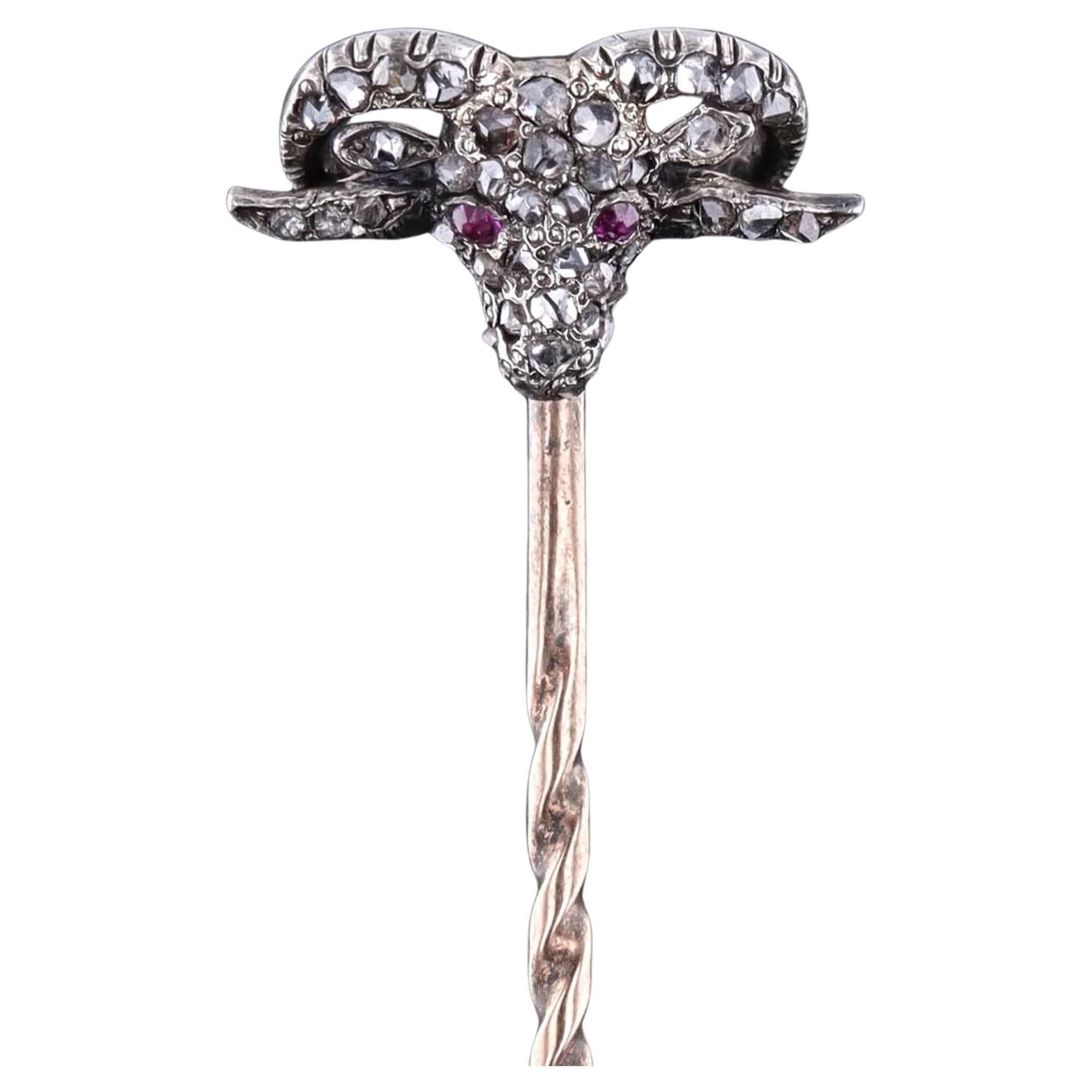 Spilla antica con diamante Aris Ram