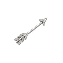 Antique Diamond Arrow Jabot Pin circa 1910