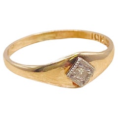Antiker Diamant-Babyring