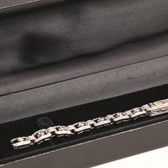 Art Deco Diamond Bracelet. 4.1ct Baguette Single Cut Diamond Bracelet 6.5 inches