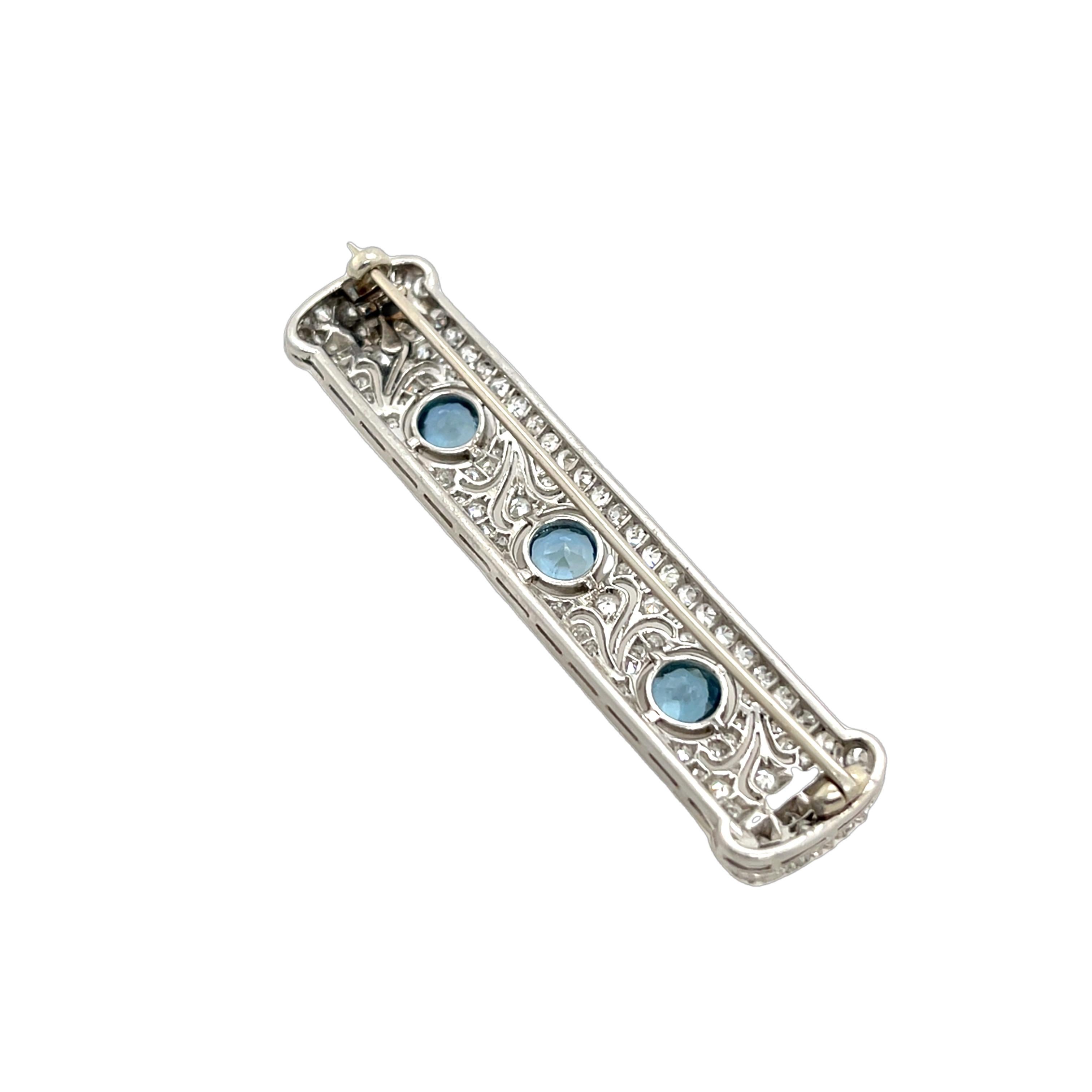 Old European Cut Antique Diamond Brooch, Set With 2.0ct Round old cut Diamonds For Sale