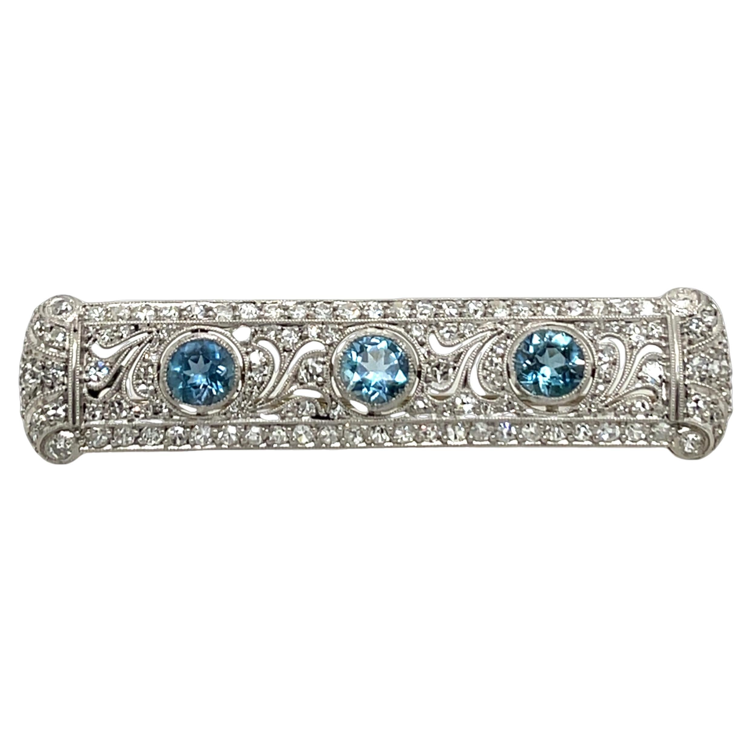 Antique Diamond Brooch, Set With 2.0ct Round old cut Diamonds