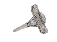 Antique diamond cluster ring by Gorham, American, circa 1905.