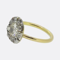 Antique Diamond Cluster Ring