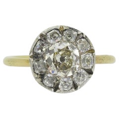Antique Diamond Cluster Ring