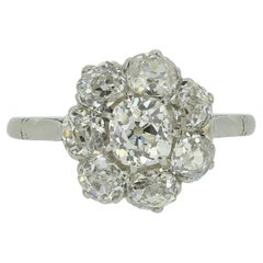 Antique Diamond Cluster Ring