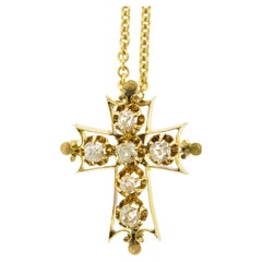 Antique Diamond Cross, circa 1870