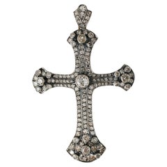 Antique diamond cross