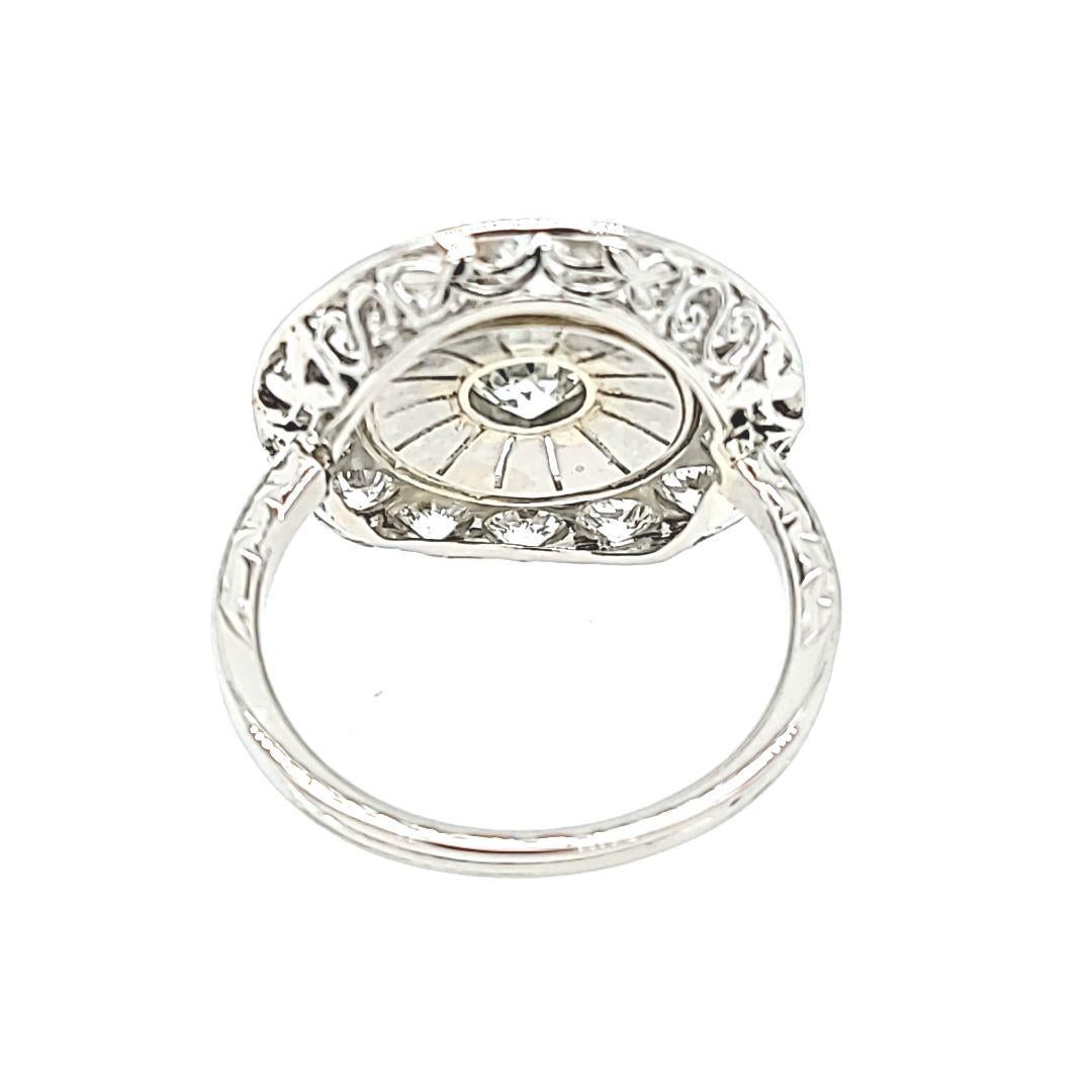 Antique Diamond Disc Ring In Good Condition For Sale In Coral Gables, FL